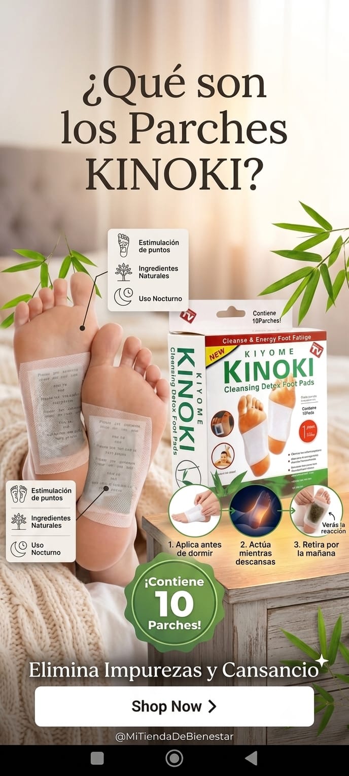 CAJA X 10 PARCHES DETOX KINOKI PARA PIES